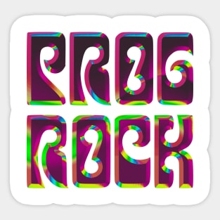 Prog Rock / Psychedelic Type Art Sticker